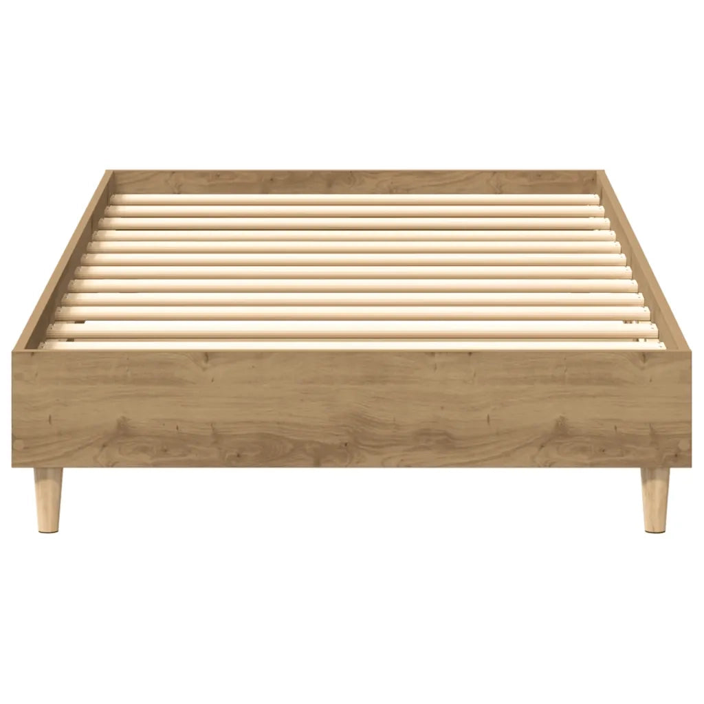 vidaXL Giroletto senza Materasso Rovere Artigianale 90x190 cm