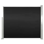 Tenda da sole laterale retrattile/schermo privacy per patio giardino terrazza balcone 120 x 300 cm nero 02_0007085