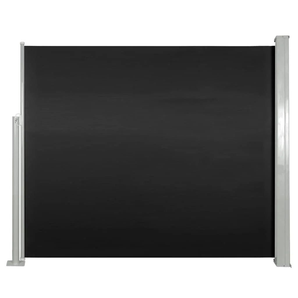 Tenda da sole laterale retrattile/schermo privacy per patio giardino terrazza balcone 120 x 300 cm nero 02_0007085