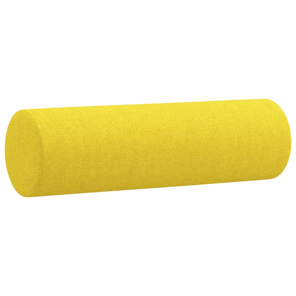 Cuscini Decorativi 2 pz Giallo Chiaro ?15x50 cm in Tessuto CFW6776226