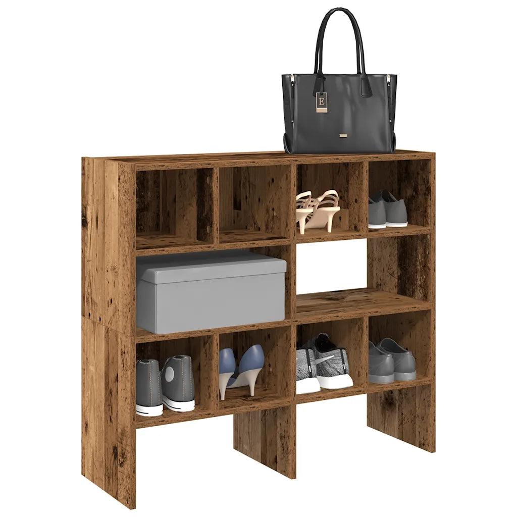 Scarpiere 2 pz Impilabili Legno Antico 89,5x30x40 cm CFW7662059