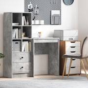 Scrivania Grigio cemento Truciolare 60 x 40 x 76 cm Scrivania