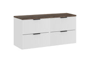 Set mobili bagno 120 cm con piano Adel White 120 x 1401 x 46 cm
