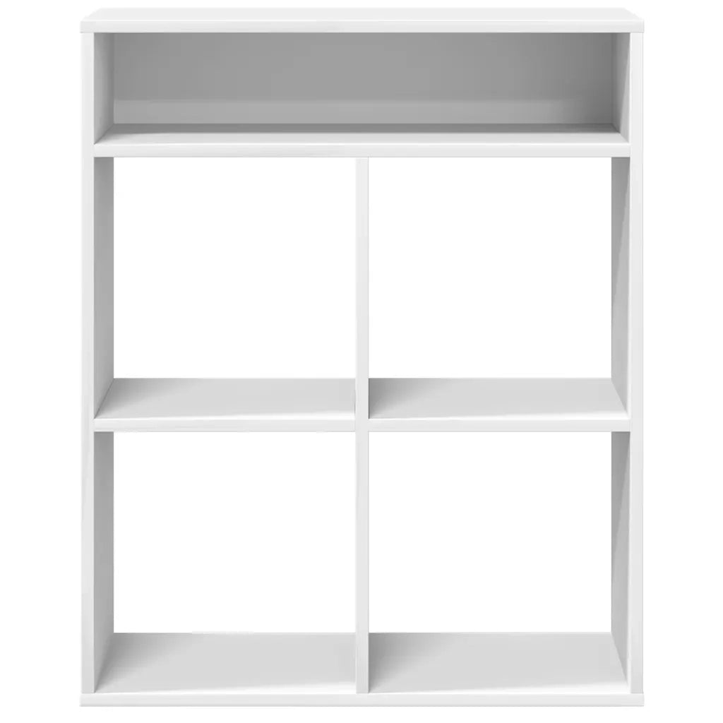 Libreria Bianca 66x31x80 cm in Legno Multistrato