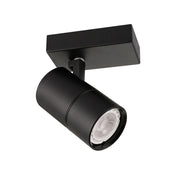 Faretto parete/soffitto Italux Laconi GU10 nero orientabile