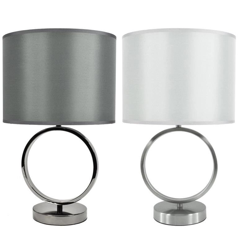 MAURY'S UNA LAMPADA DA TAVOLO DESIGN MODERNO CON BASE DI APPOGGIO TONDA IN COLORAZIONE ASSORTITA 45 CM