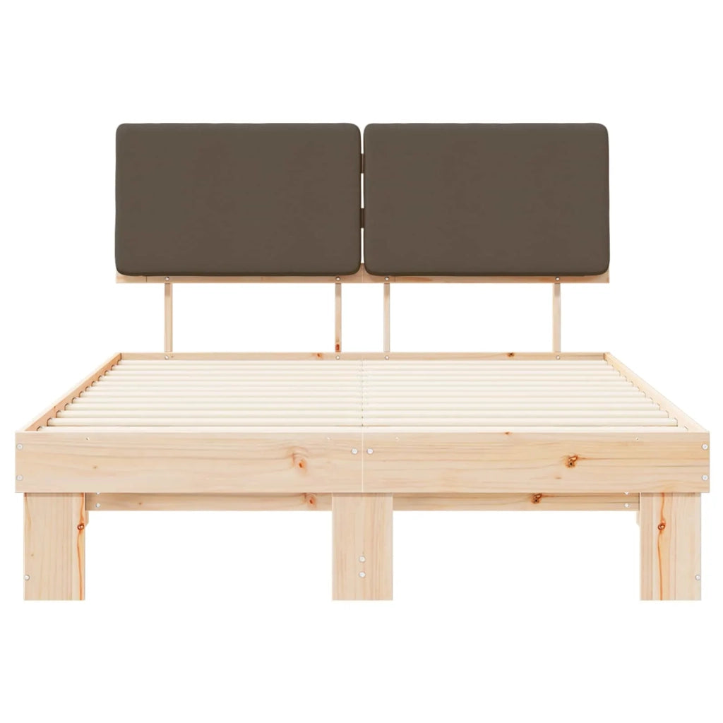 Letto con Testiera Rivestita Talpa 160 x 200 cm Pino massello 877337