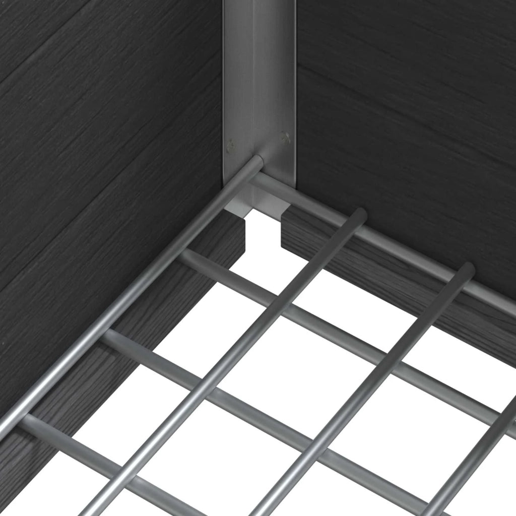 Letto rialzato da giardino Grigio 100 x 30 x 22 cm
