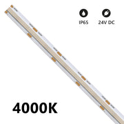 Alcapower Striscia LED SOB Serie IP65 5m 4000K 24V 15W/m 2100lm/m Alta Efficienza CRI 90 LED Strip Professionale per Illuminazione Interna ed Esterna