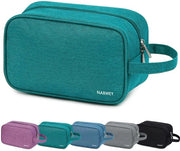 Borsa di toilette per donne borsa di toilette per uomini borsa cosmetica per donne borsa make-up per donne borsa di toilette per bambini borsa make-up per ragazze borsa cosmetica borse di viaggio per donne (blu-verde)