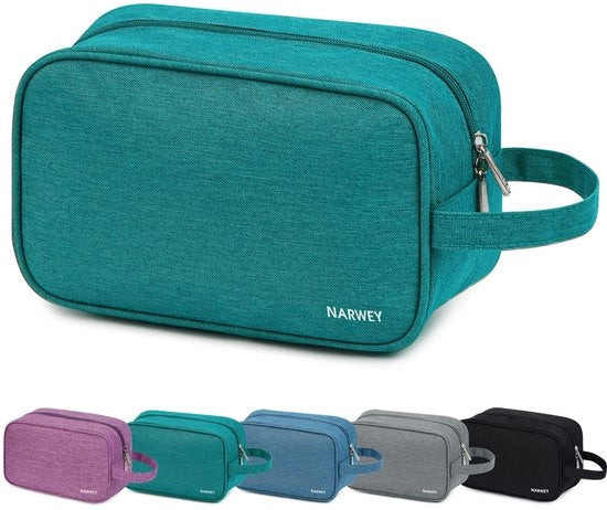 Borsa di toilette per donne borsa di toilette per uomini borsa cosmetica per donne borsa make-up per donne borsa di toilette per bambini borsa make-up per ragazze borsa cosmetica borse di viaggio per donne (blu-verde)