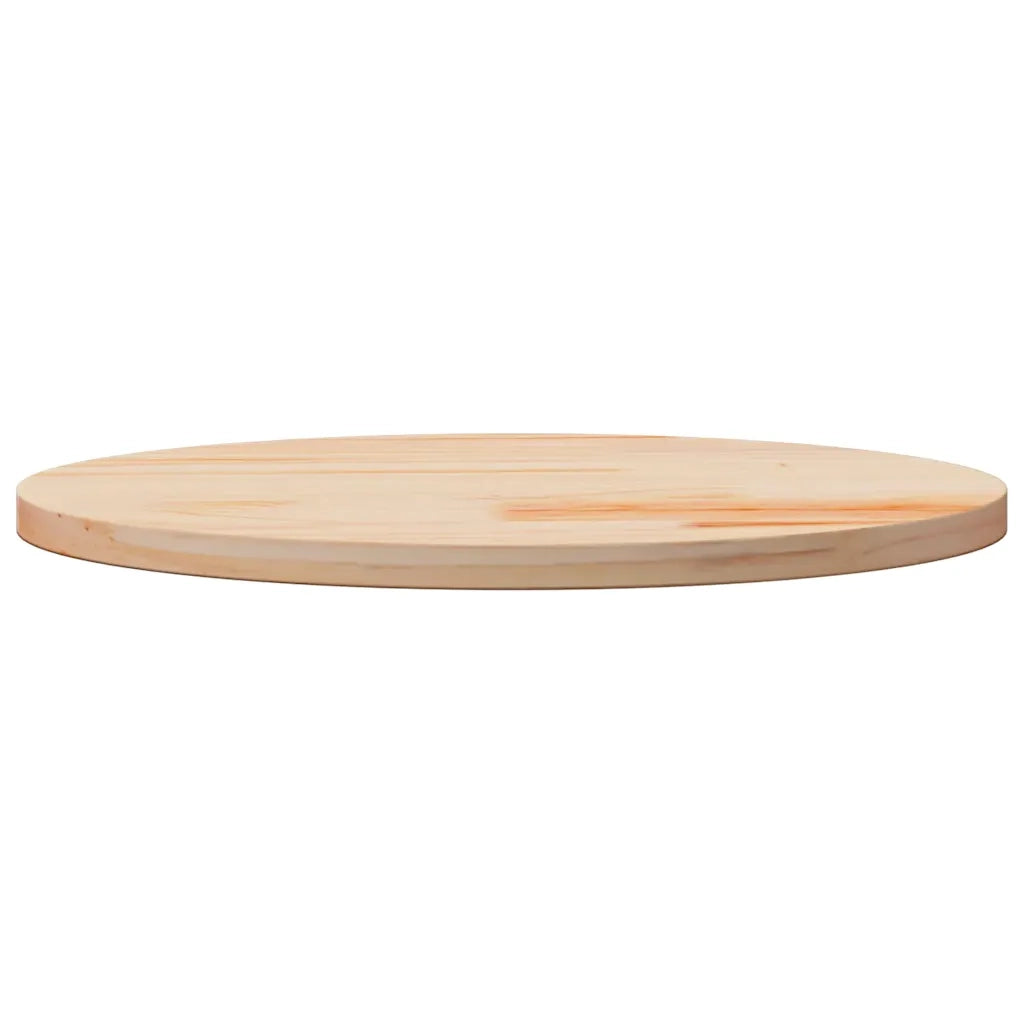 Piano Tavolo Rotondo Ø60x3 cm in Legno Massello di Pino 833664