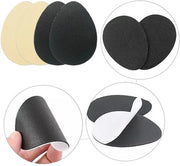 Antislip zoccolature a gomma 10 pezzi - clip per scarpe antislip - gomme per zoccoli - protezioni autoadesive per zoccoli - piastre di gomma per zoccoli - 9 cm x 6,5 cm