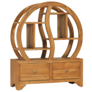 Armadietto con Mensola Yin Yang 68x26x83 cm in Legno di Teak cod mxl 43865