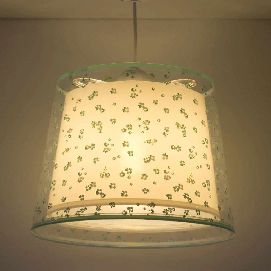 LÚZETE - LAMPADA A SOSPENSIONE PER BAMBINI DREAM FLOWERS E27 VERDE