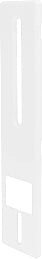 PLACCA PER AVVOLGITORI UNIVERSALE IN ABS BIANCO- 1,0 pz