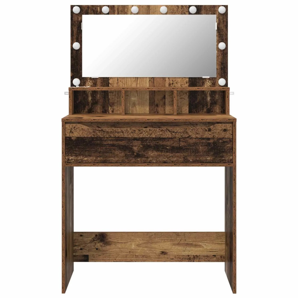 Tavoli da Trucco per Camera da Letto con cassetto Legno vecchio 888975