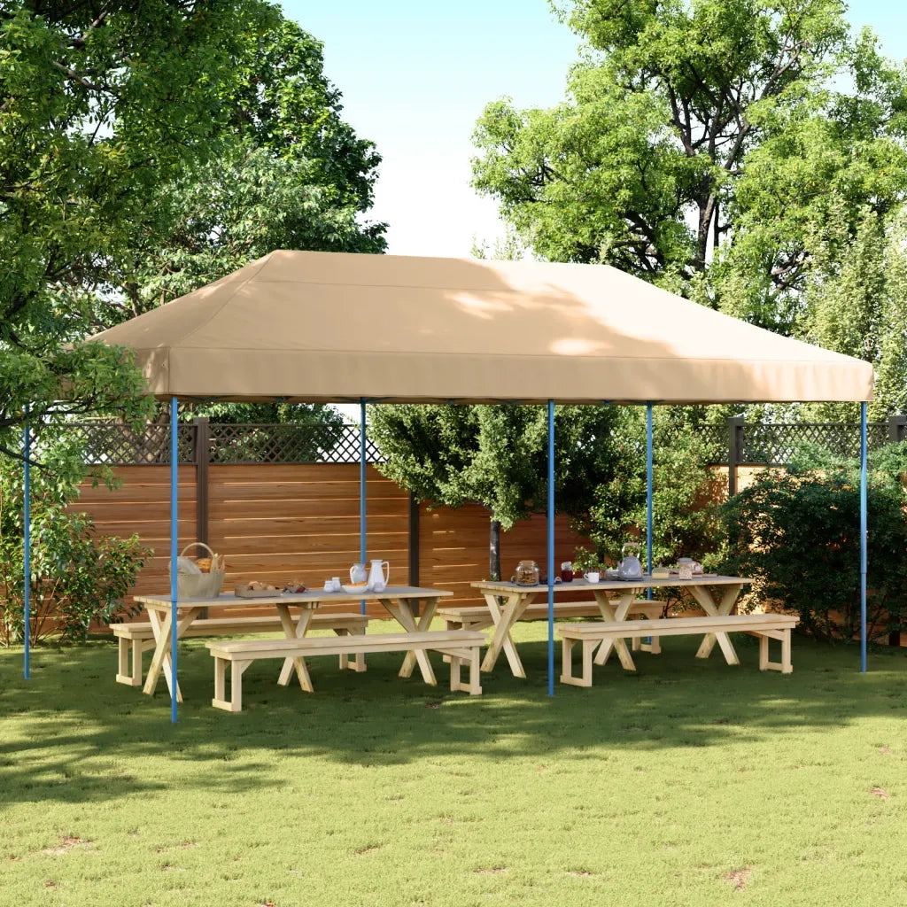 Tenda da Festa Pieghevole Pop-Up Beige 580x292x315 cm 4004935