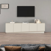 WHOUS Mobile porta TV Vela con 5 ante colore cashmere 225x35x60,4 cm