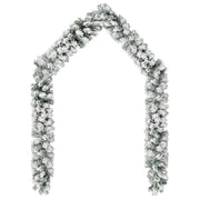 Ghirlanda Natalizia con Neve Verde 10 m in PVC CFW5173242
