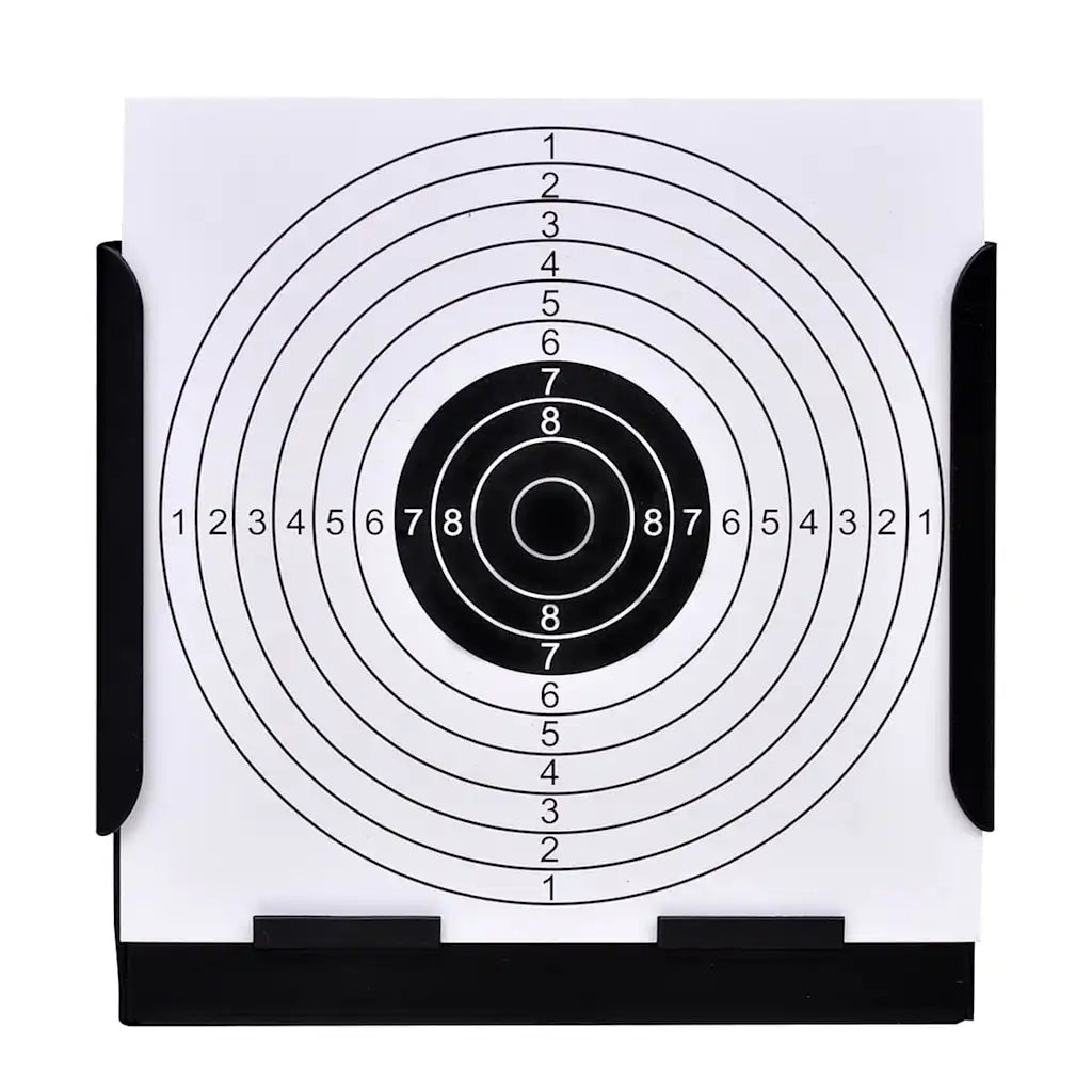 Supporto Tiro al Bersaglio Quadrato 14 cm + 100 Bersagli Carta 90831