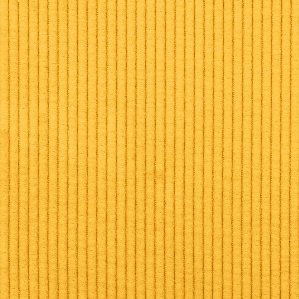Divano Giallo Chiaro 250 x 188 x 76 cm Tessuto in Cords 3335137