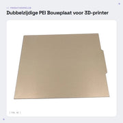 Pannello di costruzione per stampa 3D in PEI doppio faccia - Superficie in acciaio magnetico - Adesivo forte - Dimensioni 430x430 mm - Resistente a temperature fino a 200°C - Sfregato resistente - Pannello di costruzione