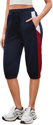 Gonna da donna 3/4 - Pantalone sportivo casual - Cotone - Cintura regolabile - Sostenibile - Ideale per sport/giorno quotidiano