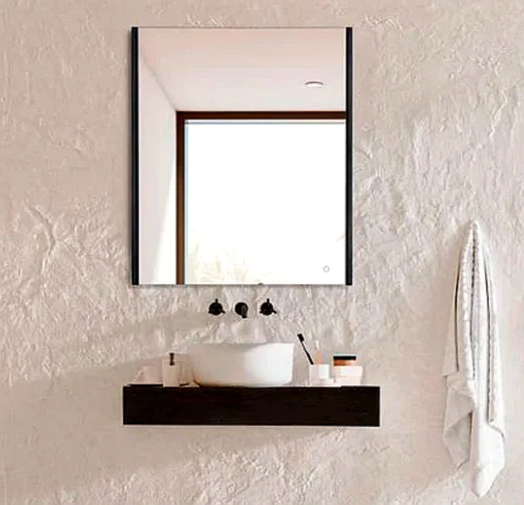 Specchio LED Megan 120x80 cm nero