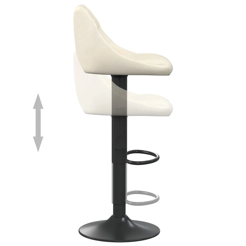 Sgabello da Bar Crema in Velluto cod mxl 62476