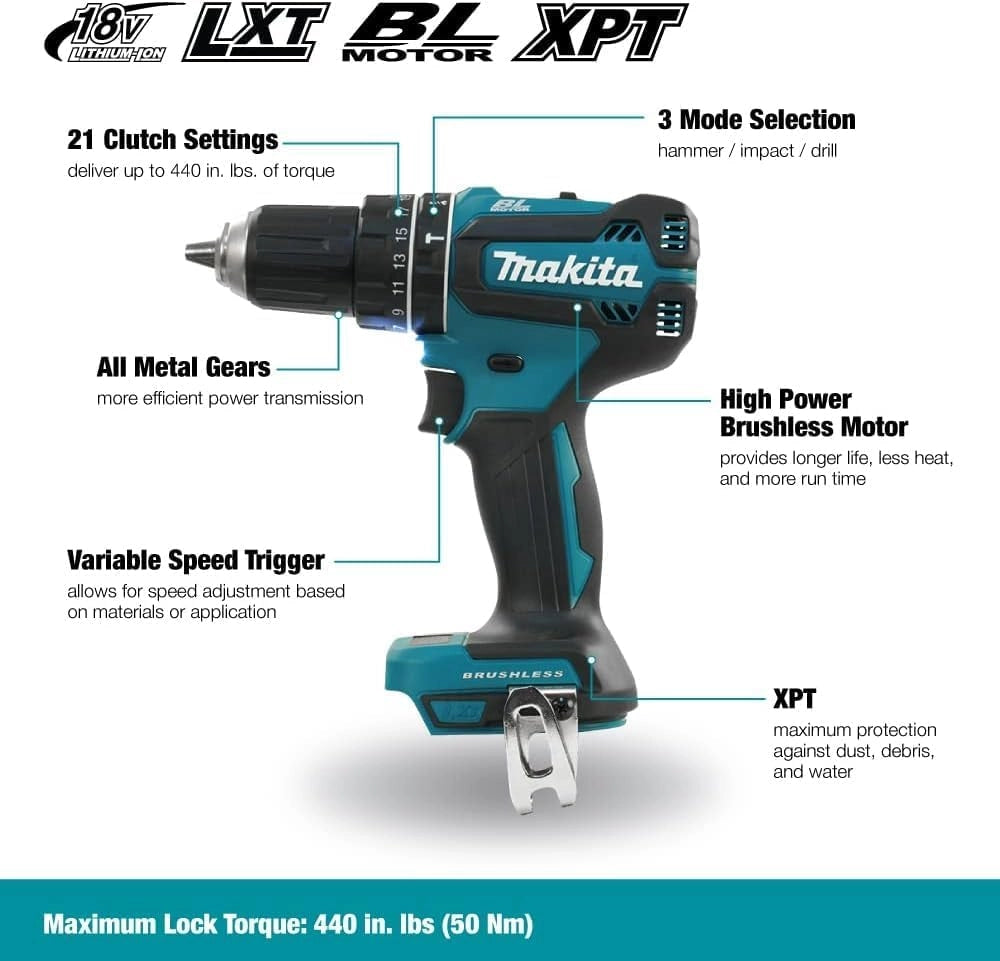 Makita, Trapano Avv. Perc. 18 V BL