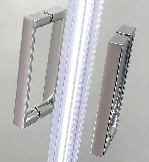 Box Doccia Tondo Semicircolare Cristallo 6mm Trasparente H185cm Slim Trasparente 6mm,Cromo lucido,80x80cm