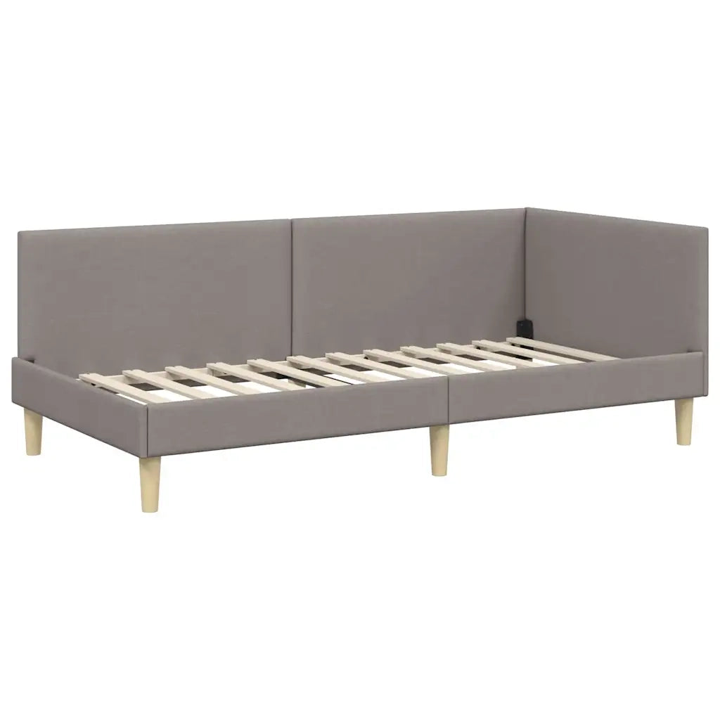 Struttura Letto Angolare con Materasso 2 pcs Talpa Tessuto