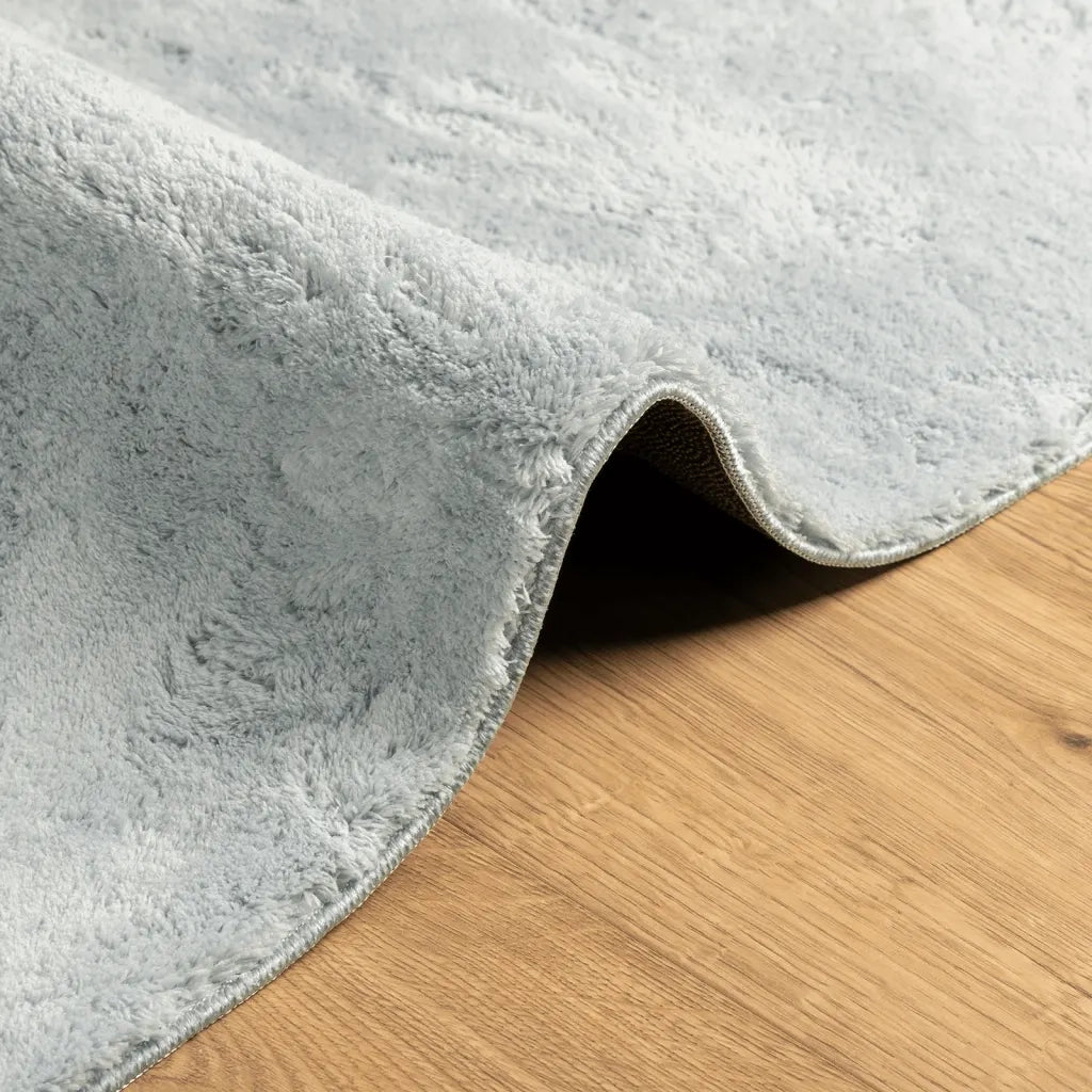 Tappeto a Pelo Corto HUARTE Morbido e Lavabile Blu 80x250 cm 375130