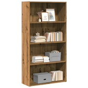 Libreria-Scaffale per Libri-Mobile di Stoccaggio Rovere Artigianale 80x30x152 cm in Legno Multistrato