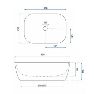Lavabo Da Appoggio Rea Belinda Mini Stone Matt