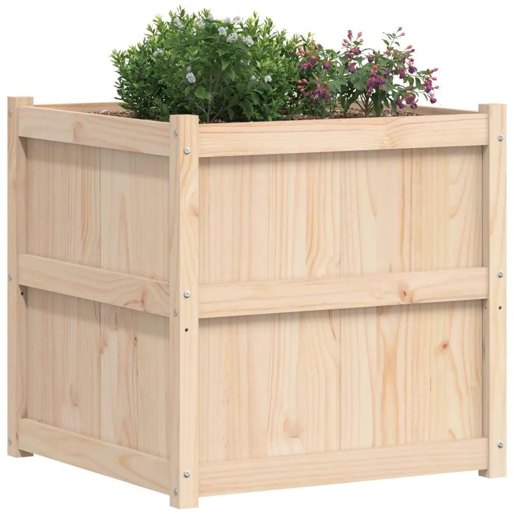 Fioriera da Giardino 70x70x70 cm in Legno Massello di Pino 837434