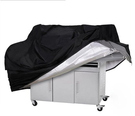 Asciugamano per barbecue dimensioni 145*61*117 cm, realizzato con tessuto Oxford impermeabile, resistente ai raggi UV e duraturo. Adatto per l'uso tutto l'anno e compatibile con barbecue a gas rettangolari.