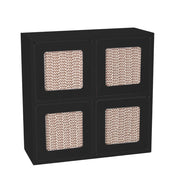 Portatutto legno nero quadro cm20x8x20