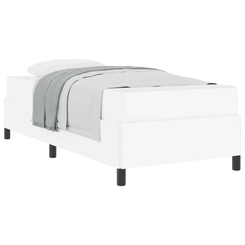 Struttura del letto con materasso Bianco 80 x 200 cm Tessuto 3398970
