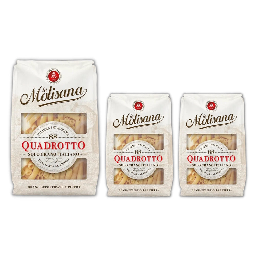 La molisana quadrotto n 88 pasta trafilata al bronzo 3 pezzi da 500 grammi