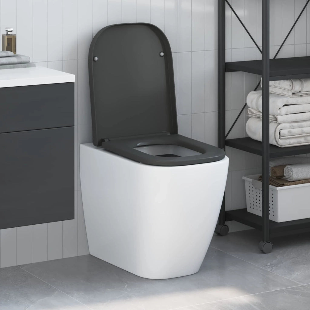 Sedile del WC Antracite 47,5 x 35 x 3,6 cm Duroplast 42002358