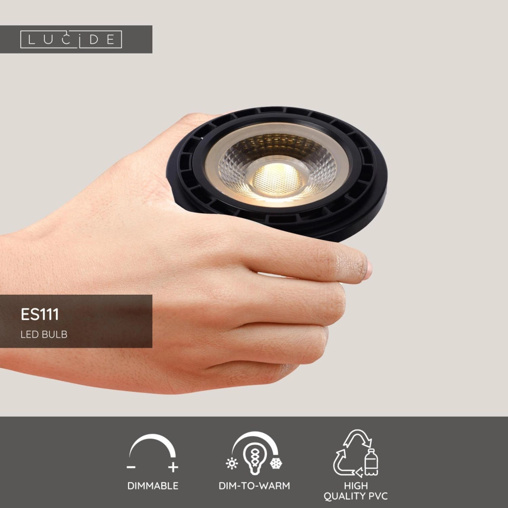 Lampadina LED GU10 nera riflettore 12W 820 lm Lucide