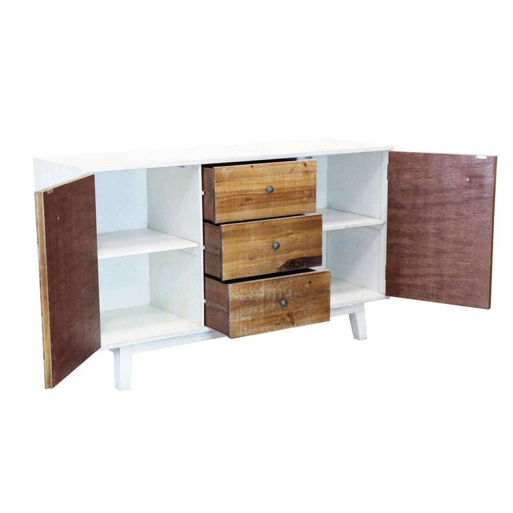 Mobile Austen 142x45x83 h cm in Legno Bianco