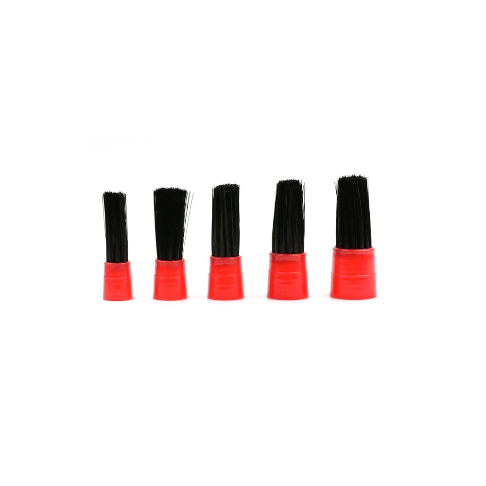 SET 5PZ PENNELLI PULIZIA AUTO MOTO CON SETOLE MORBIDE ANTIGRAFFIO 20-40mm GEKO G73825