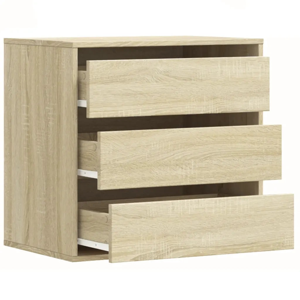 vidaXL Cassettiera Angolare Rovere Sonoma 60x41x58cm Legno Multistrato