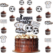 12 Topper per Tavolo da Calcio per Scene da Calcio Tema - Decorazioni da Festa per Sport Calcio Festa - Festa per Festival di Compleanno Uomo Ragazzo - Articoli da Festa per Eventi.