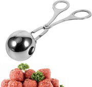 Manicotto per carne manuale - Faccia in acciaio inossidabile - Manico antiscivolo per carne - Ideale per cake e ghiacciaio - Diametro 4,5 cm - Peso 78g