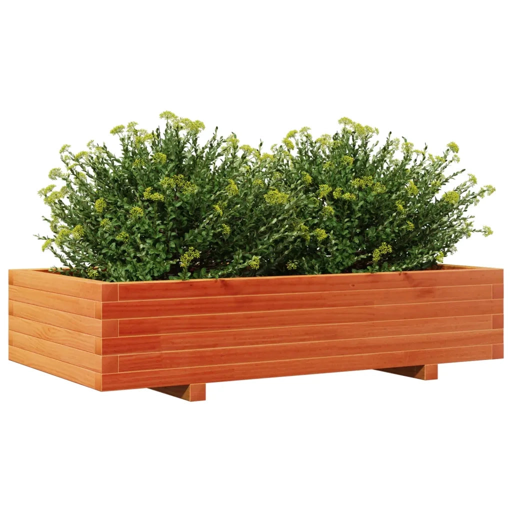 Fioriera Giardino Marrone Cera 110x60x26,5 cm Legno di Pino 847350