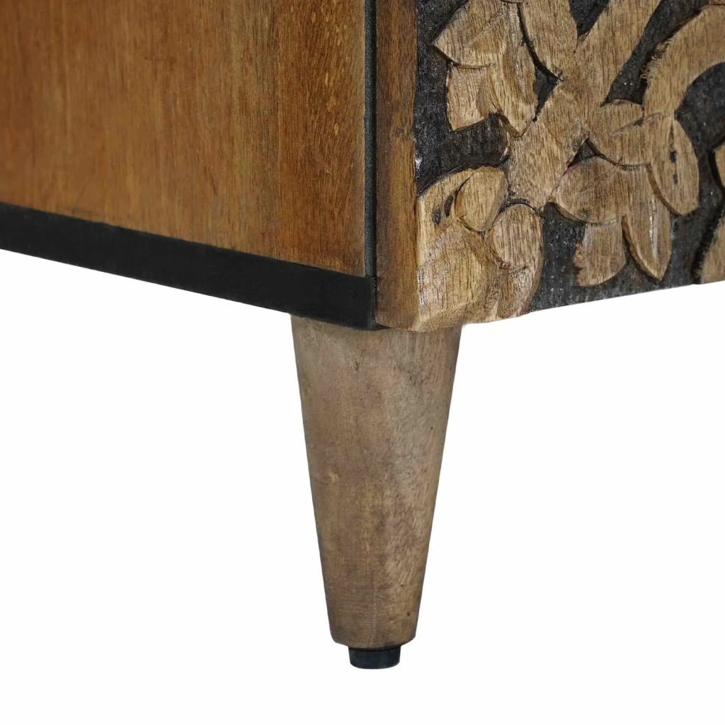 Credenza | Madia | Buffet da pranzo | Armadio da pranzo Marrone 60 x 33,5 x 75 cm Legno di mango massello